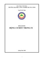 Bài giảng Động cơ đốt trong F2 - Trường ĐH Công nghiệp Quảng Ninh