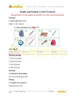 family and friends 3 unit 2 lesson 6 