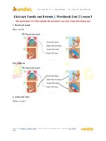 giai sach family and friends 3 workbook unit 2 lesson 3 