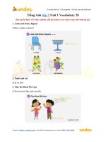 tieng anh lop 3 unit 1 vocabulary 2b 