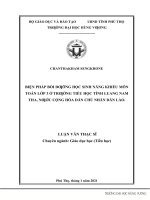 Thiết kế và sử dụng trò chơi học tập nhằm giáo dục bảo vệ môi trường cho trẻ 4 5 tuổi 