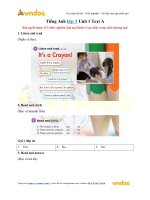 tieng anh lop 3 unit 1 text a 