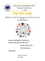 tiểu luận đề tài đào tạo và phát triển nguồn nhân lực trong bối cảnh cách mạng công nghệ 4 0  thực trạng và giải pháp 