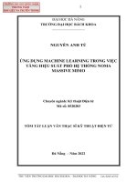 Ứng dụng machine learning trong việc tăng hiệu suất phổ hệ thống NOMA   massive MIMO (tt) 