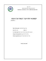 BÁO cáo THỰC tập tốt NGHIỆP cơ sở thực tập bệnh viện việt nam thụy điển uông bí 