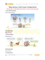 tieng anh lop 3 unit 0 lesson 3 getting started