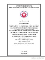 Thiết kế và tổ chức trò chơi học tập theo hướng phát triển năng lực cho học sinh lớp 1 trong dạy học chủ đề số và phép tính theo chương trình giáo dục phổ thông mới 