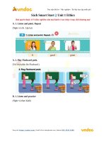 sach smart start 3 unit 1 ethics 