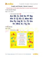 family and friends 3 starter lesson 4 
