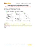 family and friends 3 workbook unit 1 lesson 3 
