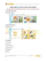 tieng anh lop 3 unit 3 lesson 1 our friends 