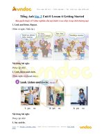 tieng anh lop 3 unit 0 lesson 6 getting started 