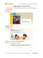 tieng anh lop 3 unit 1 text b 