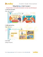 tieng anh lop 3 unit 5 lesson 1 