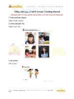 tieng anh lop 3 unit 0 lesson 1 getting started 