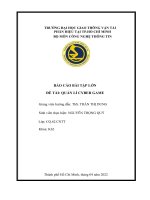 BÁO cáo bài tập lớn đề tài QUẢN lí CYBER GAME 