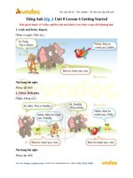 tieng anh lop 3 unit 0 lesson 4 getting started