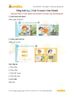 tieng anh lop 3 unit 3 lesson 1 our friends 