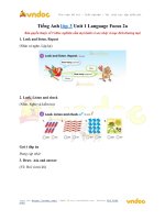 tieng anh lop 3 unit 1 language focus 2a 