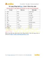 tu vung tieng anh lop 3 unit 2 this is his ruler 
