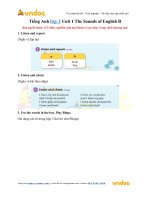 tieng anh lop 3 unit 1 the sounds of english b 