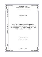 Phân tích nguyên nhân và đề xuất một số giải pháp khắc phục tình trạng chậm tiến độ của các dự án đầu tư công trên địa bàn thành phố đà nẵng 