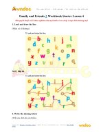 family and friends 3 workbook starter lesson 4 