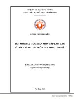 Đổi mới dạy học phân môn tập làm văn ở lớp 5 bằng các trò chơi theo chủ đề 