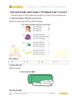 giai sach family and friends 3 workbook unit 2 lesson 5 