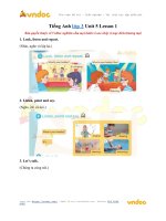 tieng anh lop 3 unit 5 lesson 1 