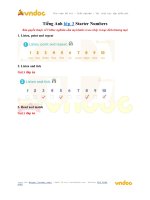 tieng anh lop 3 starter numbers 