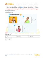 sbt tieng anh lop 3 smart start unit 1 ethics 