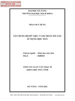 Xây dựng bộ dữ liệu và dự đoán mã xấu sử dụng học máy (tt) 