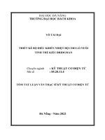 Thiết kế bộ điều khiển nhiệt độ cho lò nuôi tinh thể kiểu bridgman (tt) 