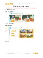 tieng anh lop 3 unit 6 lesson 1 
