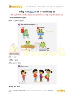tieng anh lop 3 unit 1 vocabulary 2a 