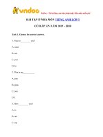 phieu bai tap o nha tieng anh lop 3 trong thoi gian nghi dich ngay 07 04 