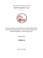 thực trạng pháp luật việt nam về đánh giá tác động môi trường và liên hệ thực tiễn