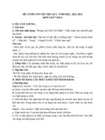 ĐỀ CƯƠNG kì 1 văn 9 (21 22) 