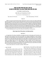 Khảo sát hiện trạng khai thác, tiêu thụ và nuôi ốc bươu đồng (Pila pilita) ở Đồng bằng sông Cửu Long