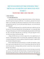 SKKN Giải pháp giúp học sinh khắc phục sai lầm trong toán số học 6