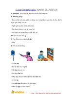 LÝ THUYẾT TIẾNG VIỆT 1 TẬP ĐỌC HOA NGỌC LAN