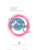 Nhập môn lập trình ngôn ngữ c 