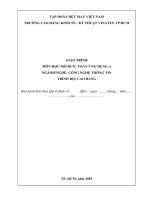 Tài liệu giảng dạy Toán ứng dụng A - Trường CĐ Kinh tế - Kỹ thuật Vinatex TP. HCM