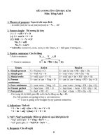 ĐỀ CƯƠNG kì 2 ANH 8 