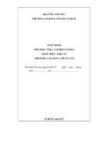 Giáo trình Thực tập điện cơ bản (Ngành: CN Kỹ thuật điện – điện tử, Trình độ Cao đẳng) - Trường CĐ Kinh tế - Kỹ thuật Vinatex TP. HCM