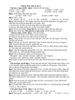 PHIẾU bài tập TOÁN  TV TUẦN 8 