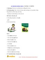 LÝ THUYẾT TIẾNG VIỆT 1 TẬP ĐỌC CÁI BỐNG