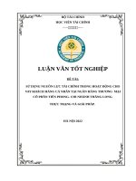 Luận văn_Nâng cao công tác sử dụng nguồn lực tài chính tại ngân hàng thương mại (NHTM)