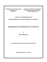  unlicensed determinants of firm exit in vietnam 
